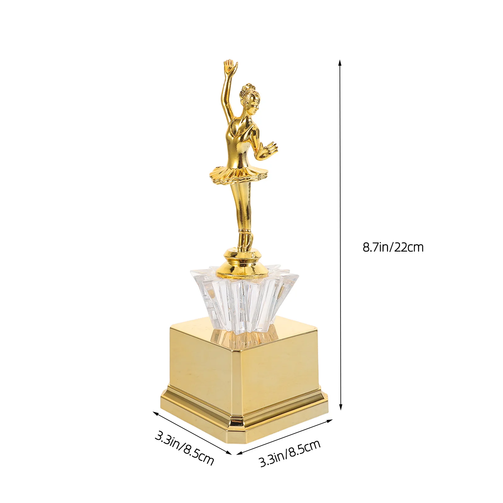 Maßgeschneiderte Trophäe für Tanzwettbewerbe, einzigartiges Design, personalisierte Gravur, verfügbar, 25,4 cm Höhe, atemberaubendes Aussehen, ideales Geschenk