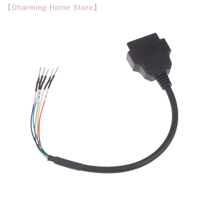 【M】Car OBD2 Diagnostic Adapter OBD2 Connector Jumper Interface Extension Cable Tool Auto Extension Cable 16Pin Can +- K Line