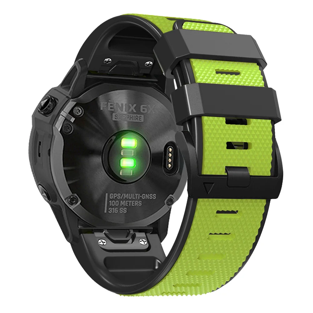 22 26mm Silicone Band Strap For Garmin Fenix 7X 7 Epix 2 6X 6 Pro 5X 5 Plus 3 3HR 945 Enduro Smart Watch Quickfit Wristband Belt