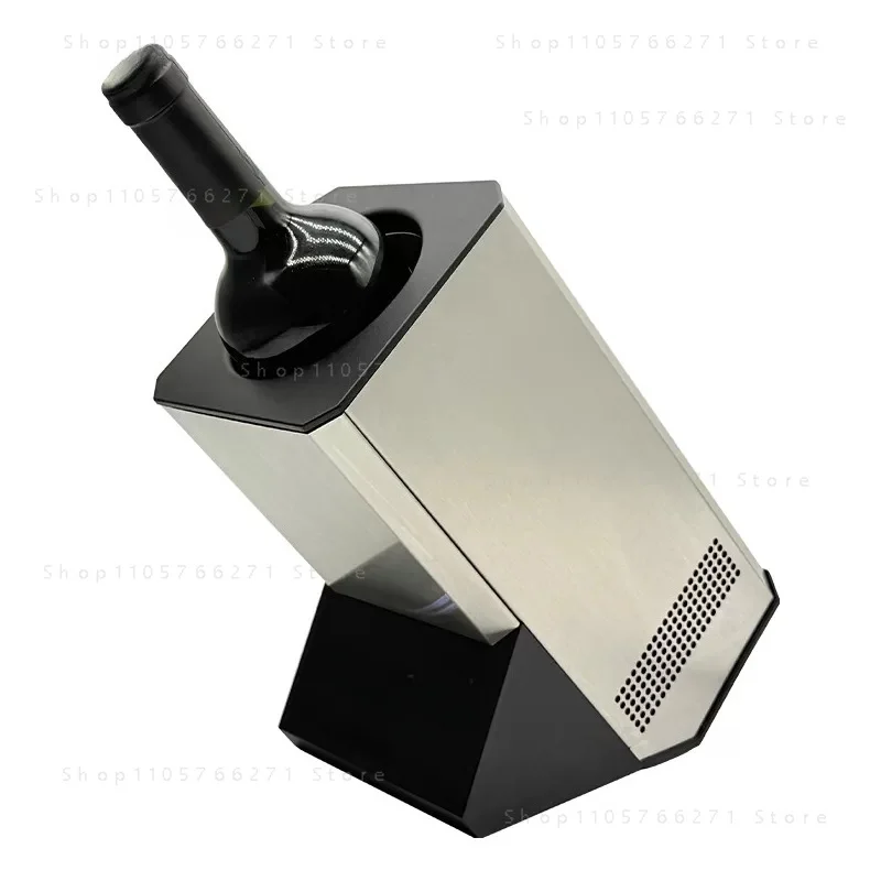Ice wine decanting two-in-one beverage constant temperature control ice storage device