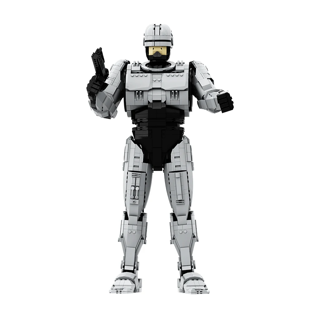 Gobricks MOC Robocop Robot Mechanical War Police Action Movie Figure Model Building Block Educational Toys For Kid Gifts