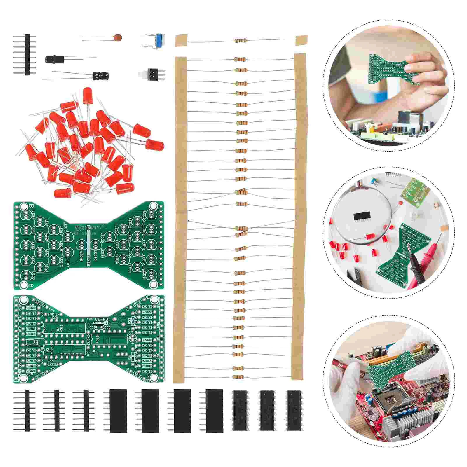 Welding Practice Kit Solder for DIY Hourglass Teaching Electronics Plastic Soldering Project