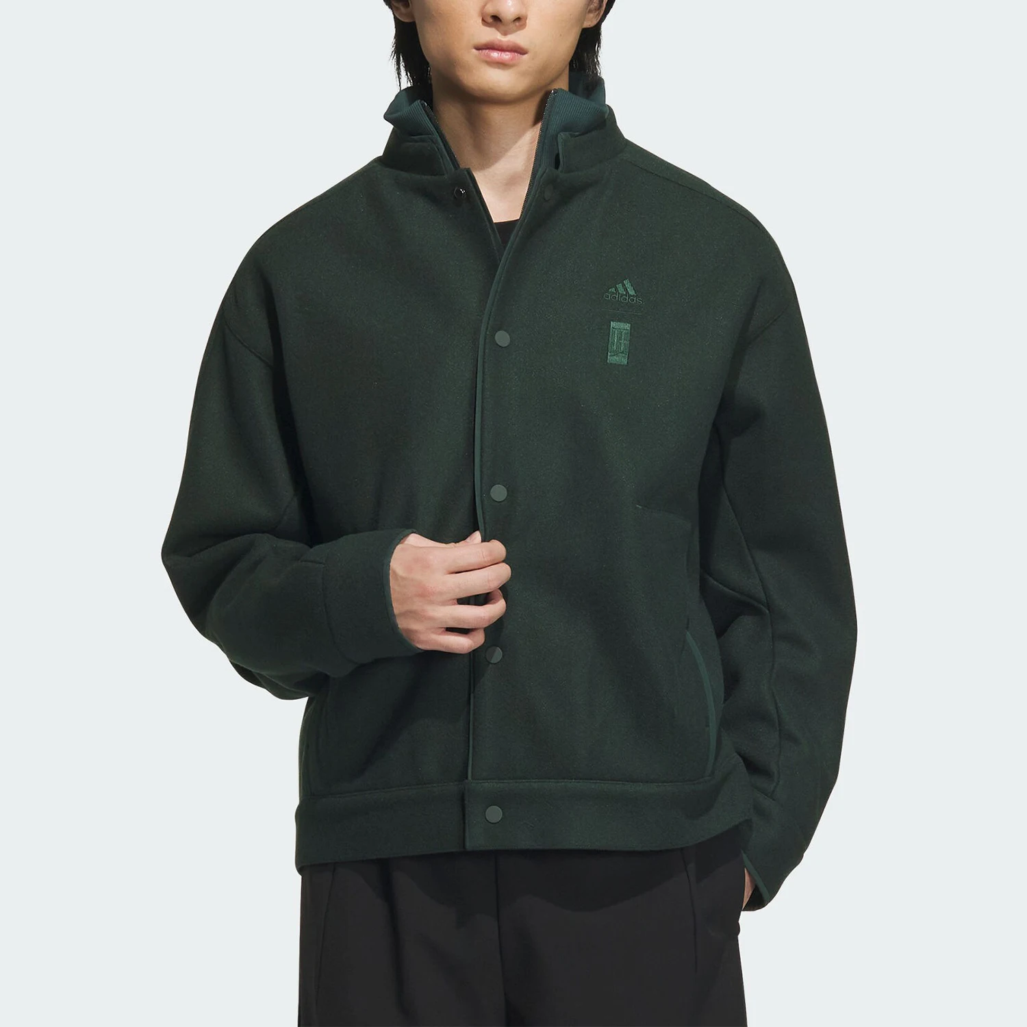 

Adidas genuine New Men's Stand Collar Loose Casual Sports Jacket IX4286