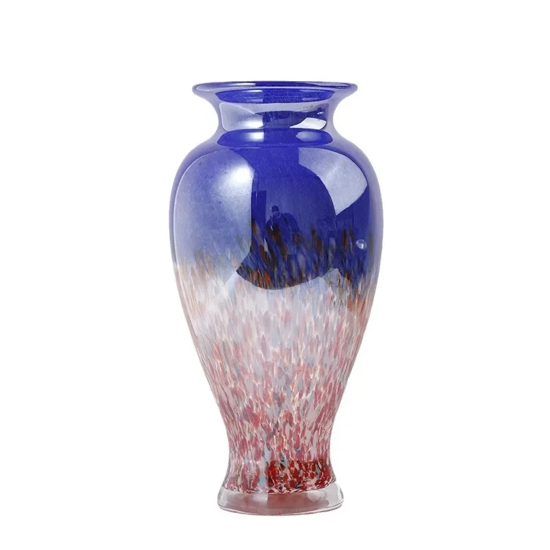 

High-grade New Style Practical Pure Hand-made Glass Vase Colored Glass Hydroponic Flower Arranger Home Decoration