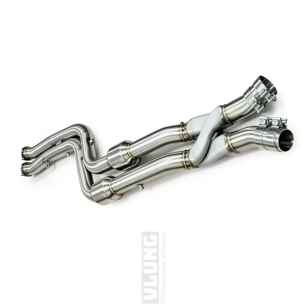 Exhaust System 3D Printed Z-Shaped Mid Exhaust Pipe With Resonator For BMW X3M F97 X4M F98 3.0T 2018-2022 Sports Car Sound