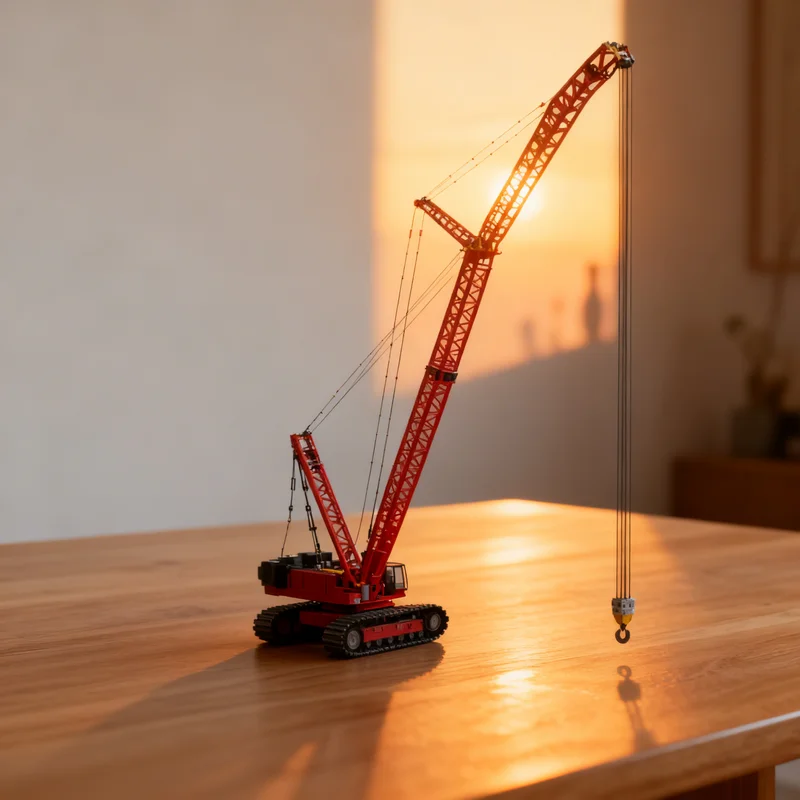 

7385pcs MOC LIEBHEER LR11350 Crawler Crane Technical Model Building Blocks DIY Gift Creative Collectible Display Decor Premium