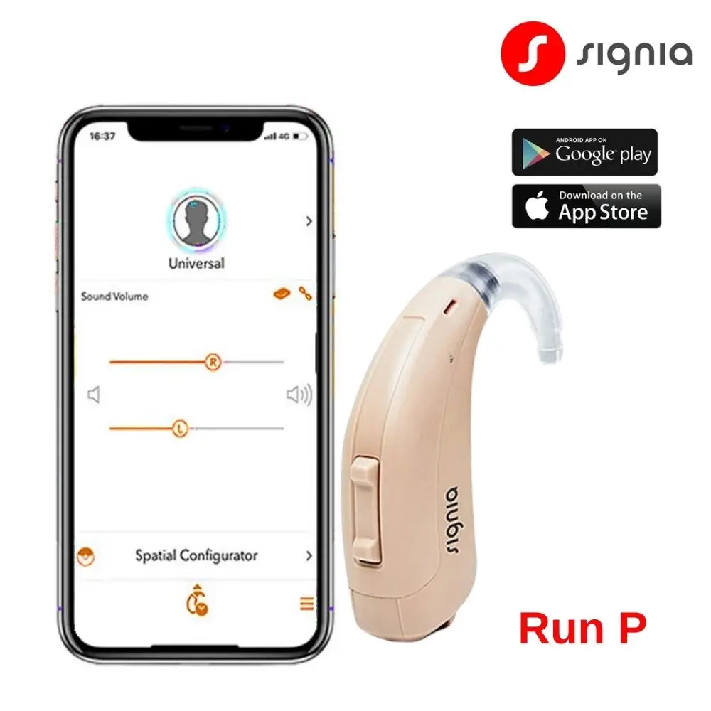 

Signia Run P/SP Digital ChipHearing Aid 8 Channels BTE Original signia High Power Severe Deafness Eldly Hearing Loss People