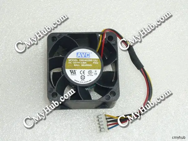 

Для AVC DB04028B12U P002 DC12V 0.66A 4028 4 см 40 мм 40x40x28 мм 5-контактный Вентилятор охлаждения DB04028B12U