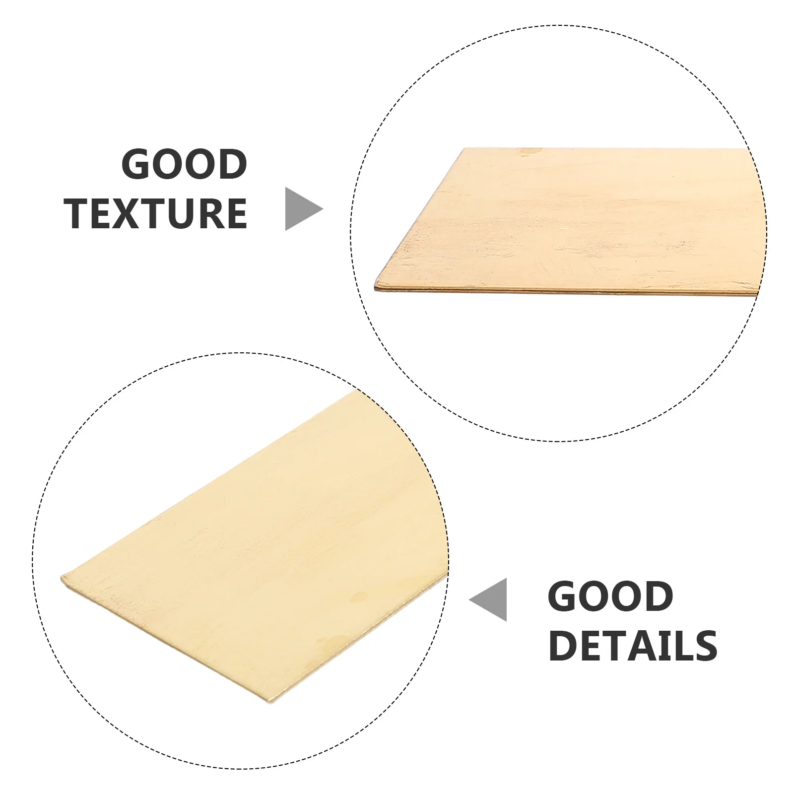 Brass Sheets 0.5Mm Thick Craft Metal Plate For Jewelry Making Engraving Electrical Industrial Tools Home Improvement