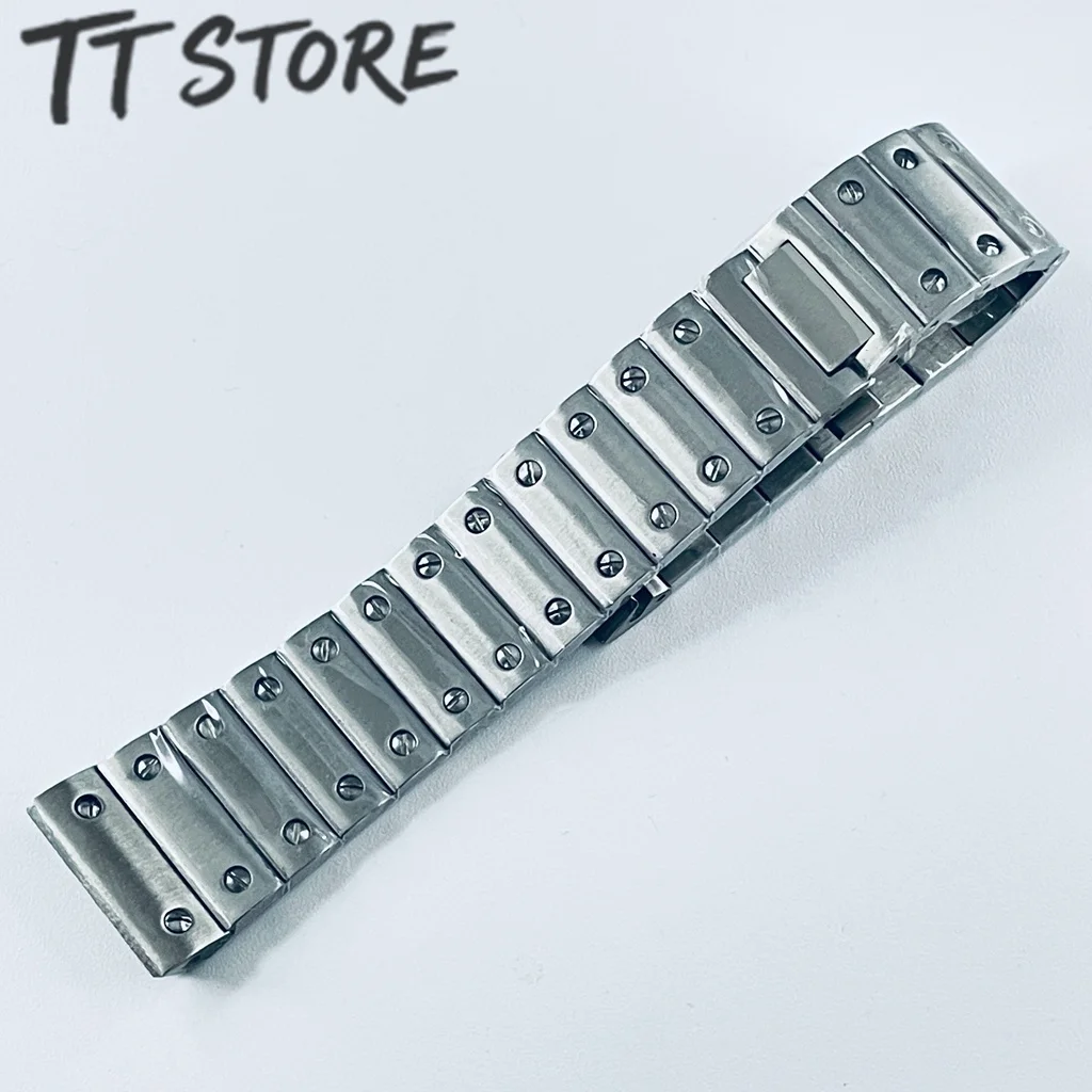 NH35 38mm Square Watch Case 316L Stainless Steel Watch Box Santos Modification Parts For NH34 NH35 4R35 NH36 NH38 NH70 Movements image 6