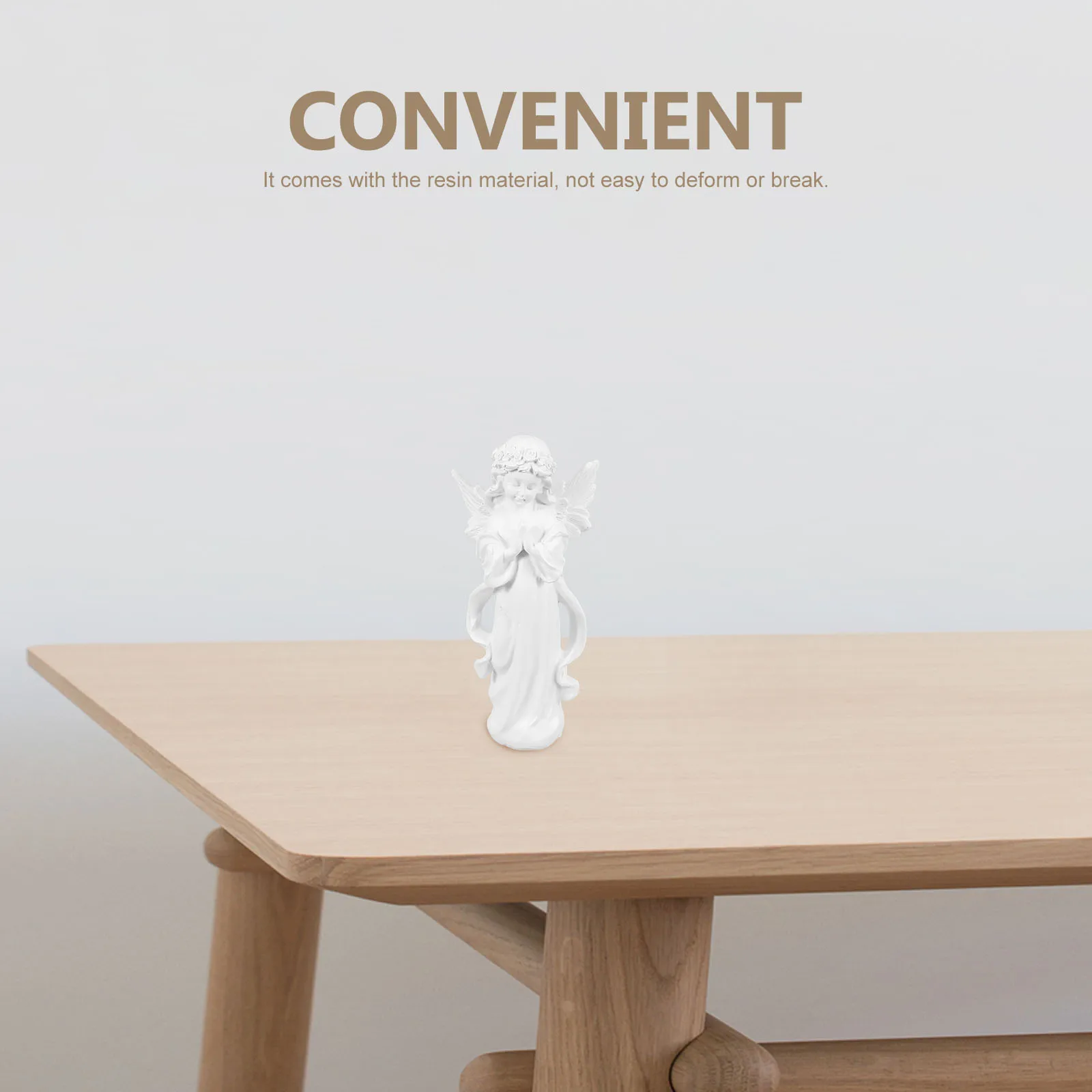 

Angel Figurine nament Lighting Resin Craft Decor White Sculpture Desktop Adornment Garden L Statue Decorative Resin