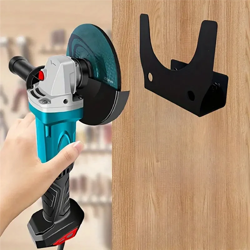 WORTHOWN-Angle Grinder Wall Mount Bracket Angle Grinder Storage Rack For 5Inch Angle Grinder