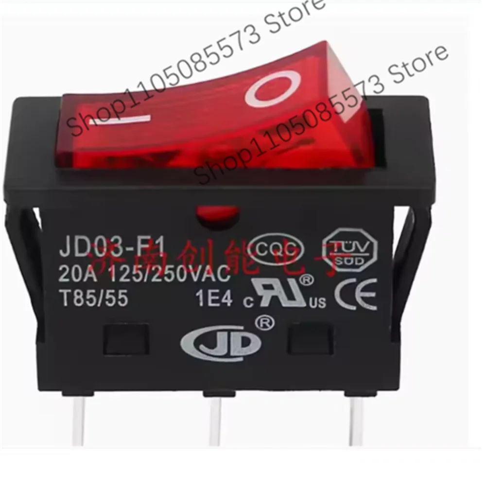 5pcs Single row three legged two gear boat type switch 20A JD03-F1