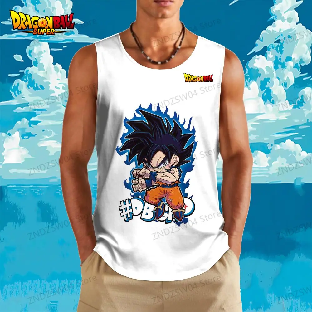 Gym Dragon Ball Z Goku Men\'s Children\'s Tank Top Vegeta 2026 Vest Parent-child Wear Oversized Muscle Fit Cheap Clothes Fashion