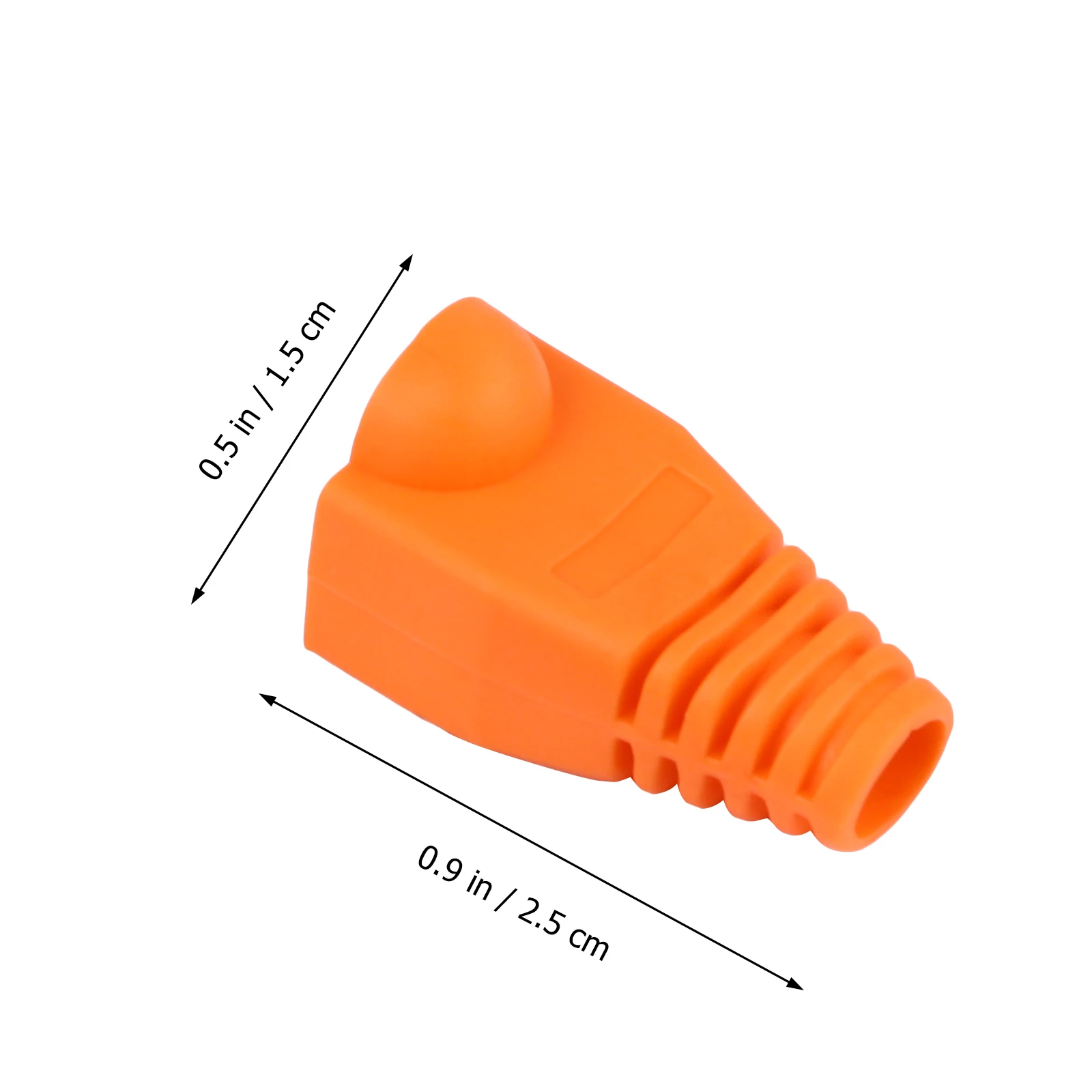 

100Pcs Network Plug Cover Plastic Connect Cap Cable Protection Prevent Bending Exposed Rubber Water Contact