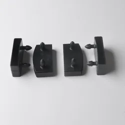 Tamanho interno 9mm x 53mm 9mm x 55mm 9mm x 62mm dos tampões de extremidade do centro da slat da cama do sofá da substituição quadrada plástica preta de 60 pces