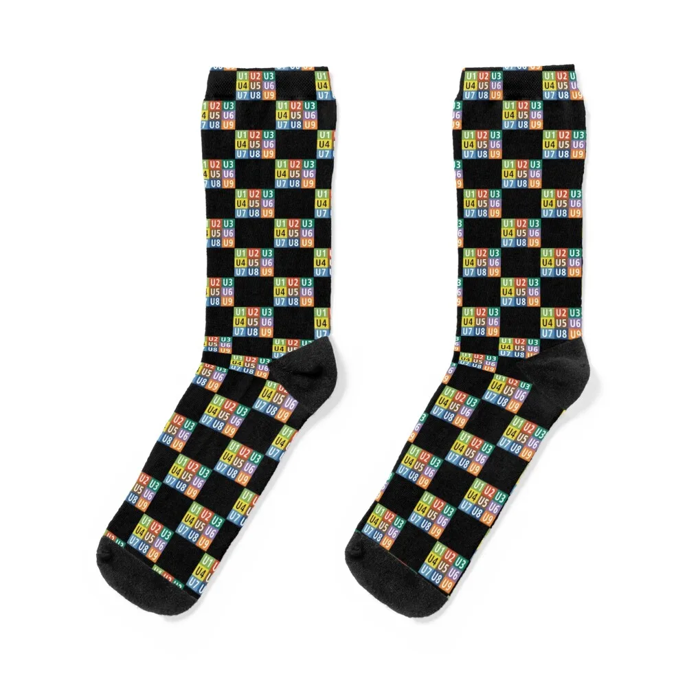 

All subway lines (Berlin) Socks fashionable christmas gift Soccer retro Socks Men's Women's