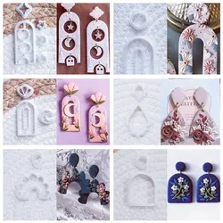 Soft Pottery Polymer Clay Cutter Pottery DIY INS French Earrings U Pattern Cutting Dies for Earring Jewelry Pendant Making Mold
