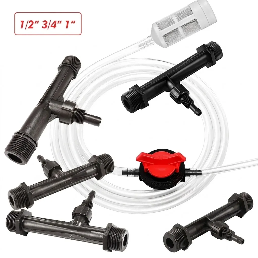 Garden Greenhouse Watering System 1 2 Inch 3 4 Inch 1 Inch Male Thread Agriculture Irrigation Venturi Fertilizer Injector Kit