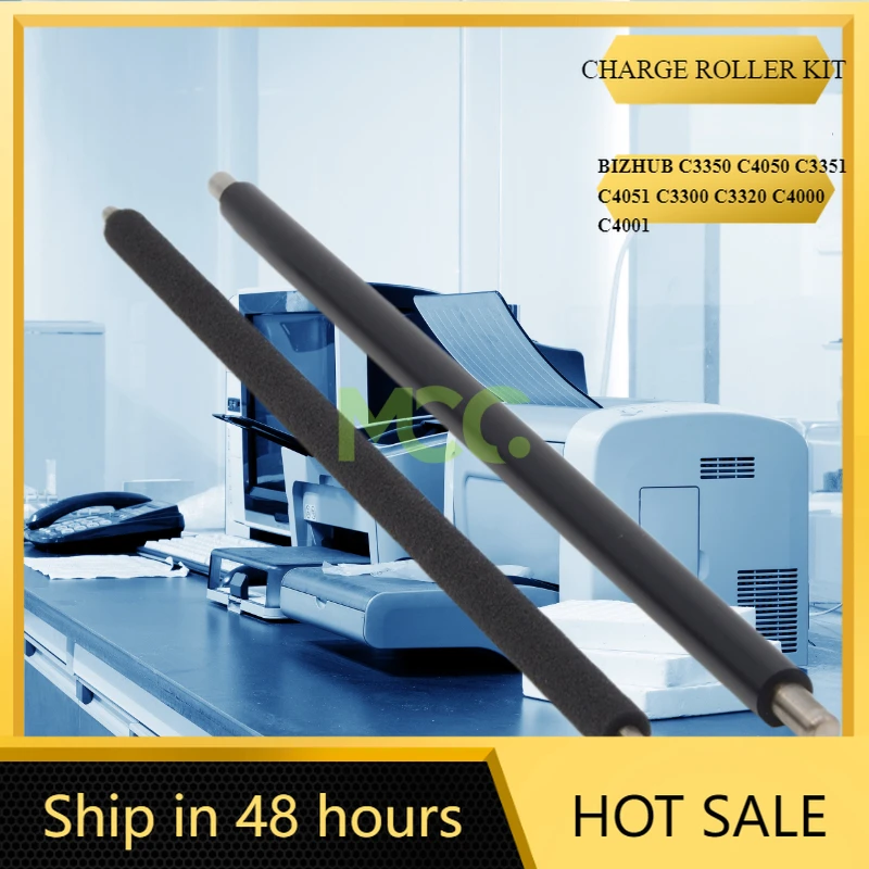 1SET PRIMARY CHARGE AND CLEANING ROLLER KIT IN COPIER KONICA BIZHUB C3350 C4050 C3351 C4051 C3300 C3320 C4000 C4001