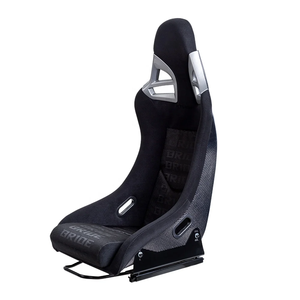 Adjustable High Quality Fabric  Universal Racing Car Seat with Carbon Fiber Back