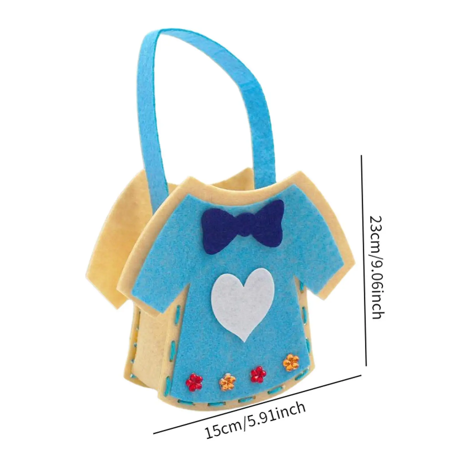 ชุดเย็บผ้า DIY สำหรับเด็ก ฝึกทักษะเย็บผ้า เสริมสร้างความมั่นใจ วัสดุทำกระเป๋าผ้าสักหลาด ของเล่นกิจกรรม ชุดทำกระเป๋าสำหรับห้องเรียน