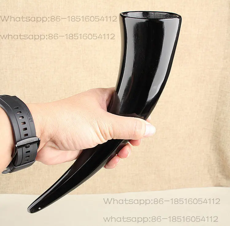 Toast Honey wine corner cup with handle Horn wine cup Special-shaped handmade tube Tea cup Ethnic ornament Cupping