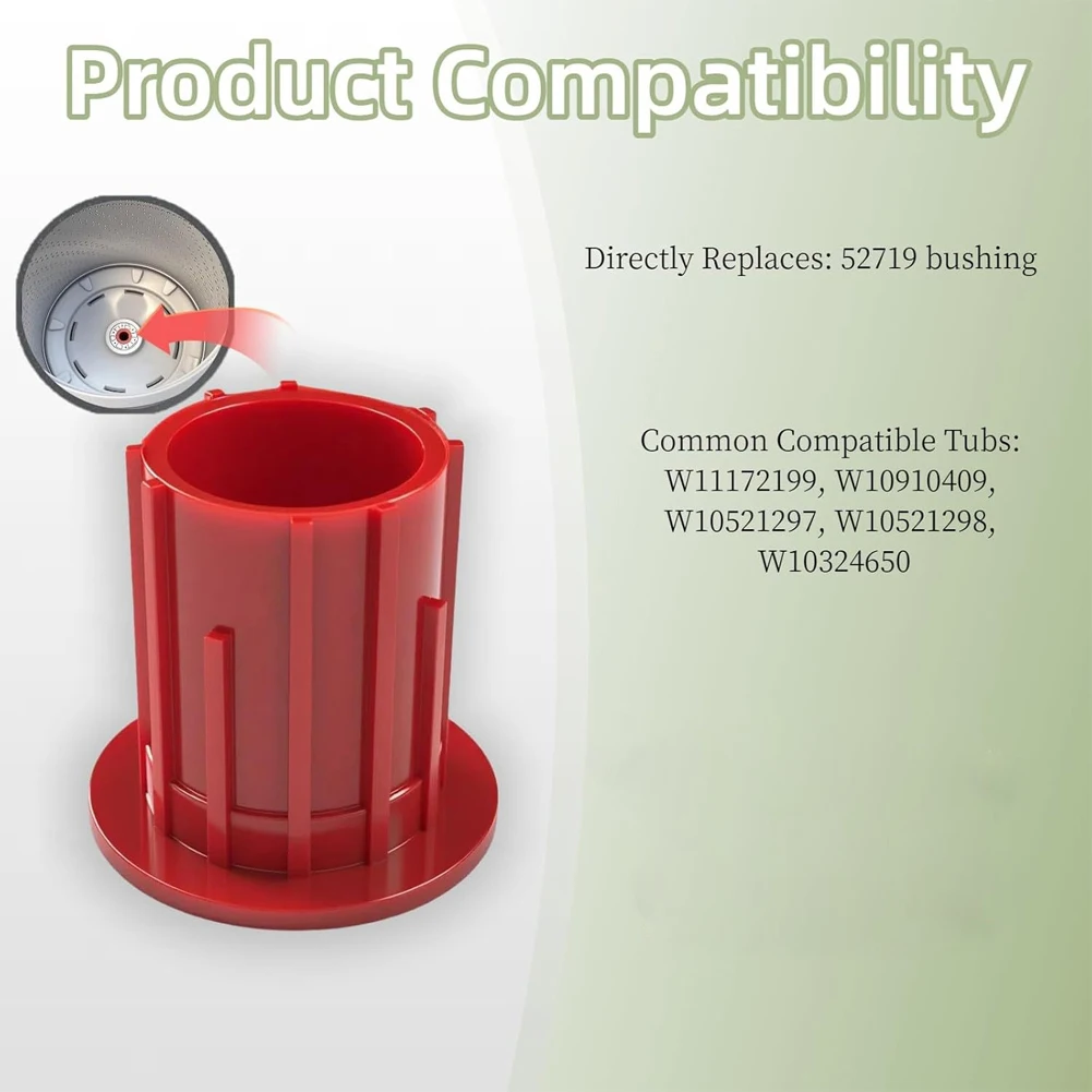 Replacement 52719 Basket Bushing for Washing Machines Improves Drum Stability and Reduces Operational Noise Level
