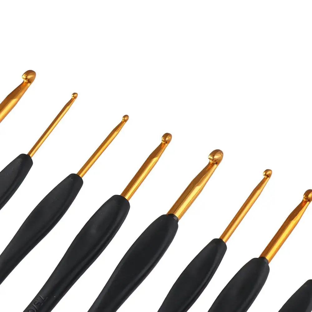 ergonomic soft grip knitting hook crochet needles for arthritic hands aluminum crochet hooks crochet hook set crochet needles