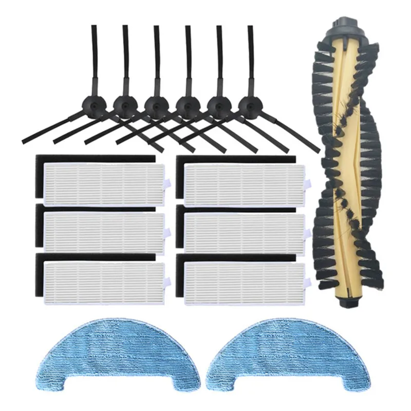 Robot Vacuum Side Brush Hepa Filter Mop Cloths Rags for EASY HOME RVC 5000 Vacuum Cleaner Spare Parts Brushes Cleaning Mop Cloth