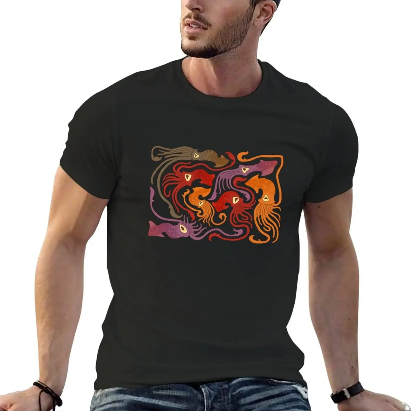 

Dancing Squids T-Shirt new edition oversized boys animal print mens t shirts