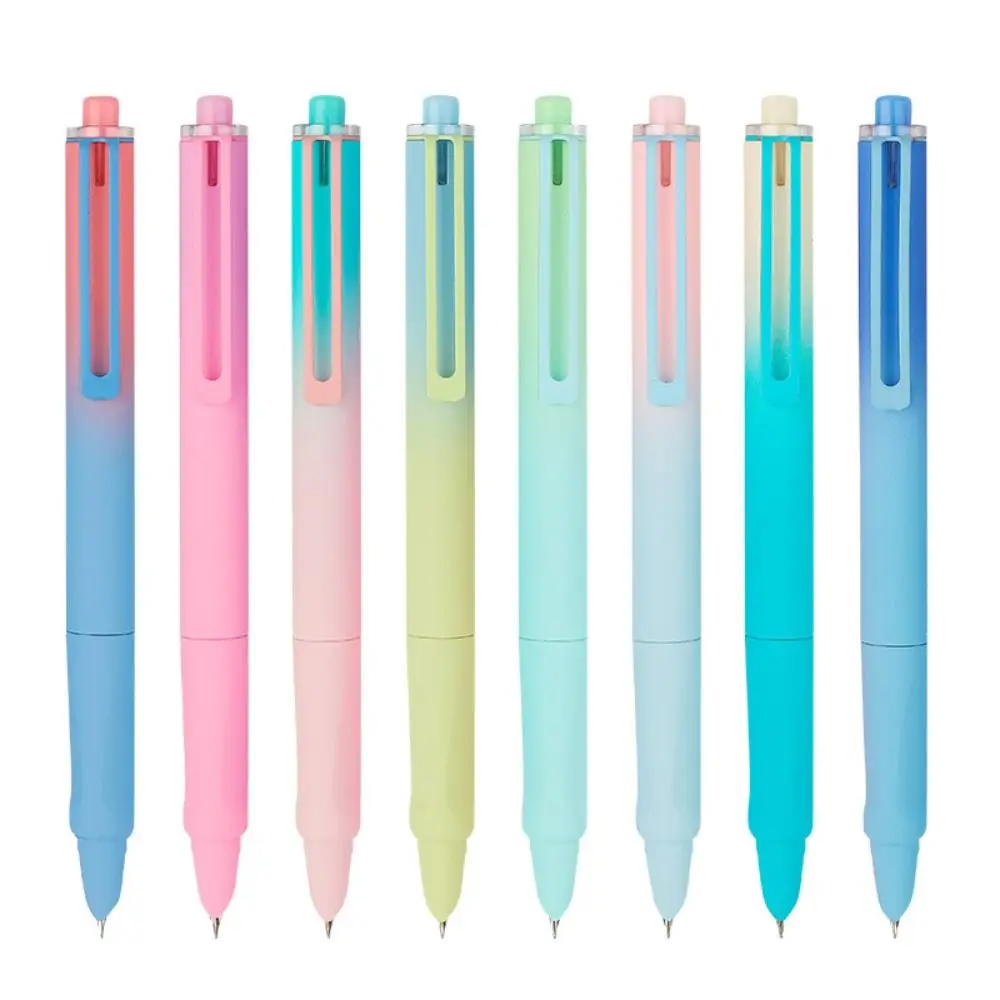 Replaceable Ink Capsule Thermal Erasable Fountain Pen Posture Correction Calligraphy Pen Press Fountain Pen Morandi color