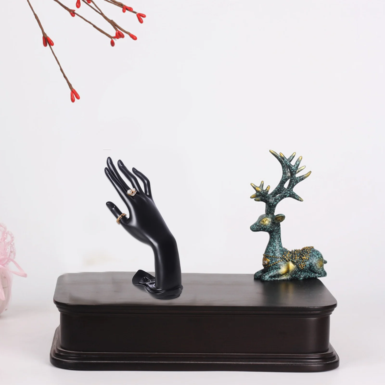 

1pc Resin Jewelry Display Stand Hand Holder For Ring Bracelet Necklace Watch Mannequin Show Rack Decorative Showcase
