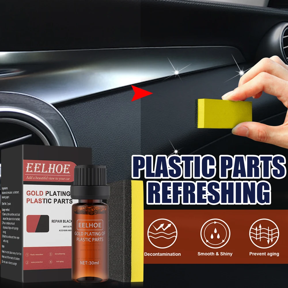 Car Interior Plastic Part Refurbish Retread Restore Agent Console Instrument Panel Care Paint Coating Maintenance Polish Cleaner