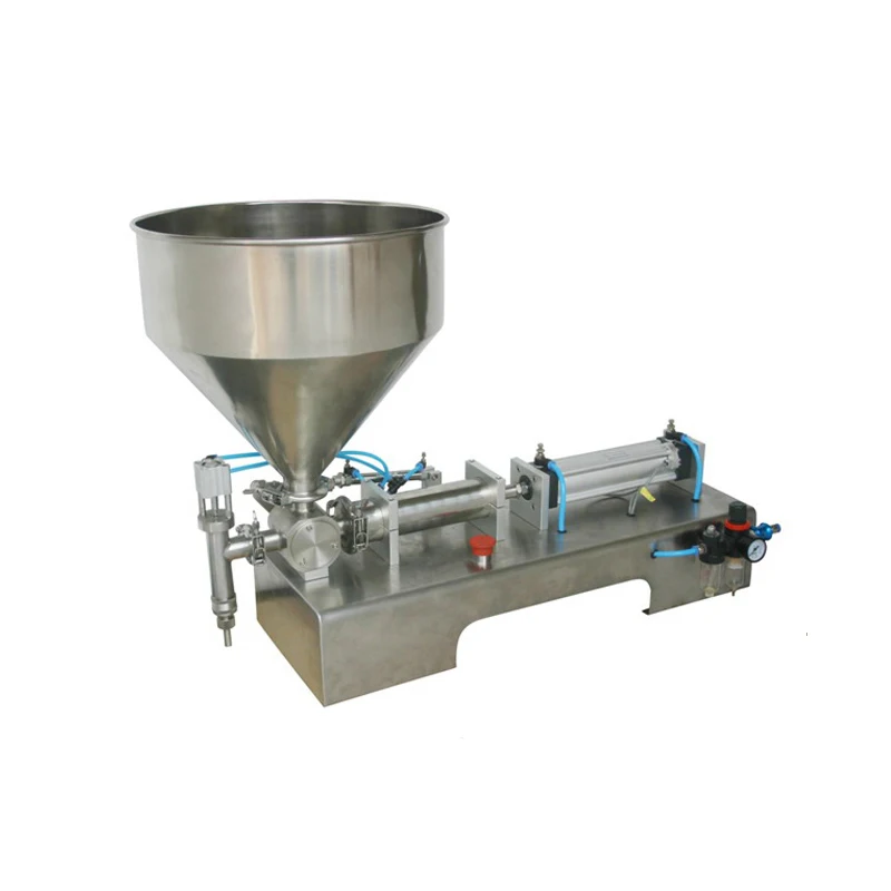 50-500ML Pneumatic Pasty Food Filling Machine Sticky Pasty Filler Stainless SS304,hot Sauce Bottling Equipment,beverage Packer