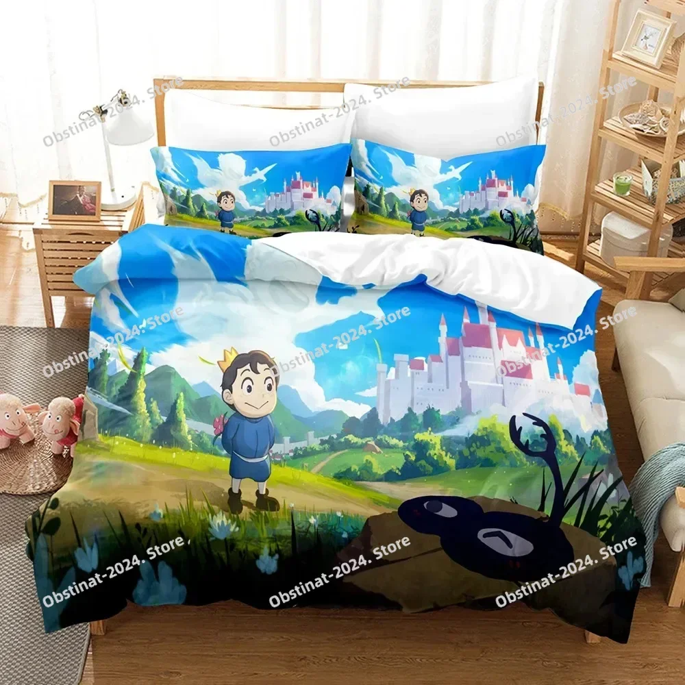 

New 3D Anime Ranking of kings Bedding Set Printed Bed Set With Pillowcase Bed Duvet Cover Single Double Queen Super King Size