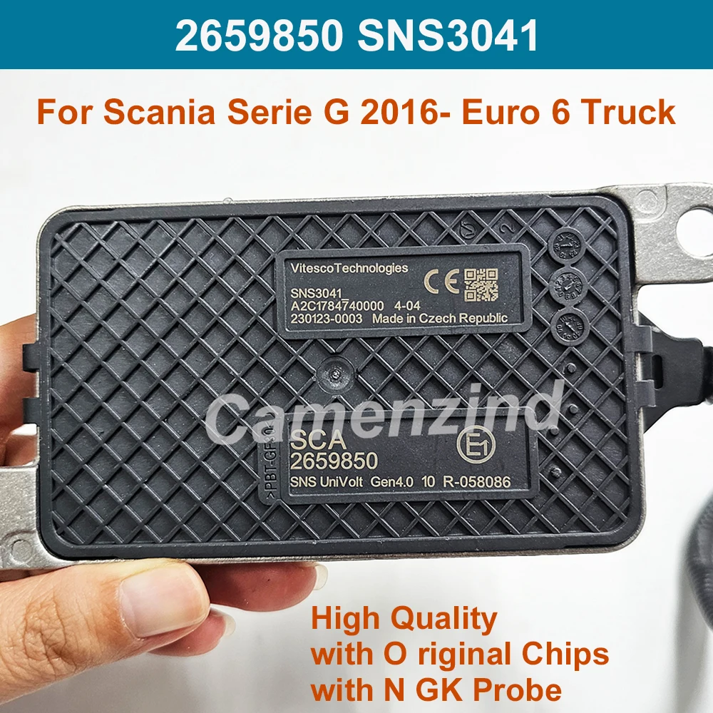

In Stock 2659850 SNS3041 A2C1784740000 High Quality Nitrogen Oxide NOX Sensor 24V For Scania Serie G 2016- Euro 6 Truck