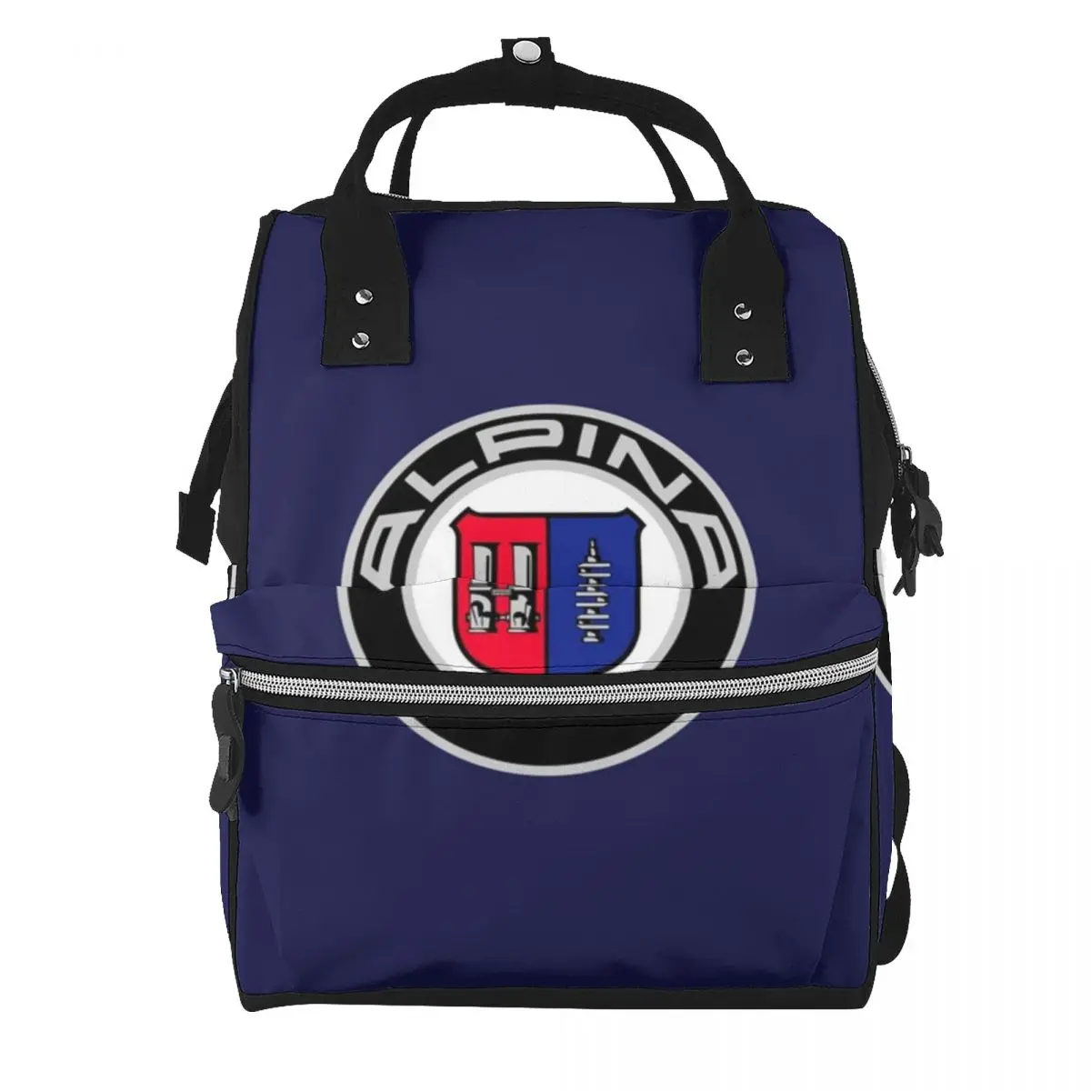 Alpina - Classic Car Logos Student Backpack School Bag Hiking Travel Daypack for Men Women Bookbag Shoulder Bags