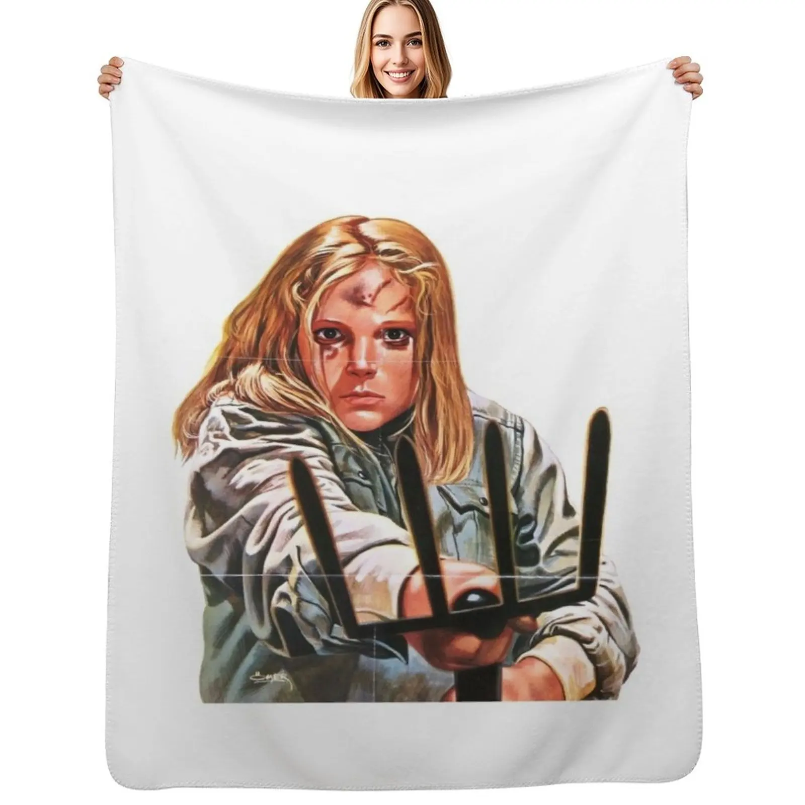 

Final Girl Throw Blanket Cozy Home Blanket Gift for Christmas Holiday