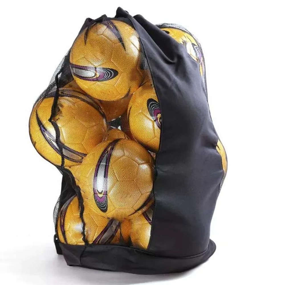 Tas Penyimpanan Bola Sepak Tahan Lama, Ringan, Pencegah Goresan, Tas Selempang, Tas Jaring Bola Basket Poliester Tebal