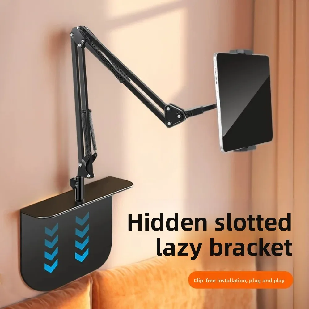 Crevice Metal Lazy Phone Holder Stand with Flexible Arm for Bedside Sofa Desk Tablet Universal