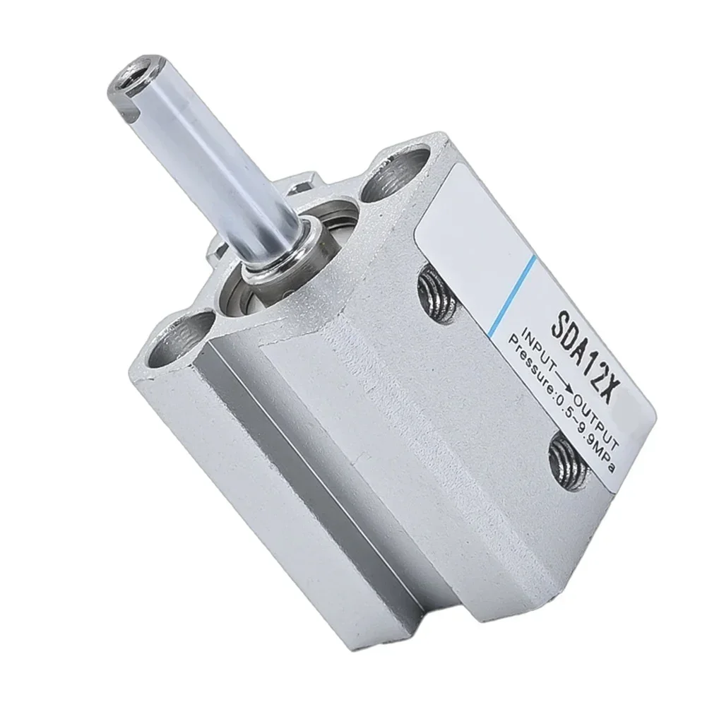 SDA Thin Cylinder 12X50 Pneumatic Air Cylinder 32mm Bore 35mm Route Thin Air Cylinder M5x0.8 For Hydraulic Systems Automation