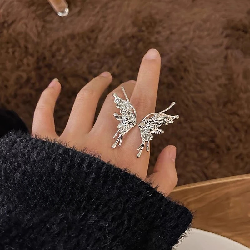 

Exquisite Ins Butterfly Adjustable Rings For Women Beautiful Sweet Finger Ring Gift Charm Jewelry