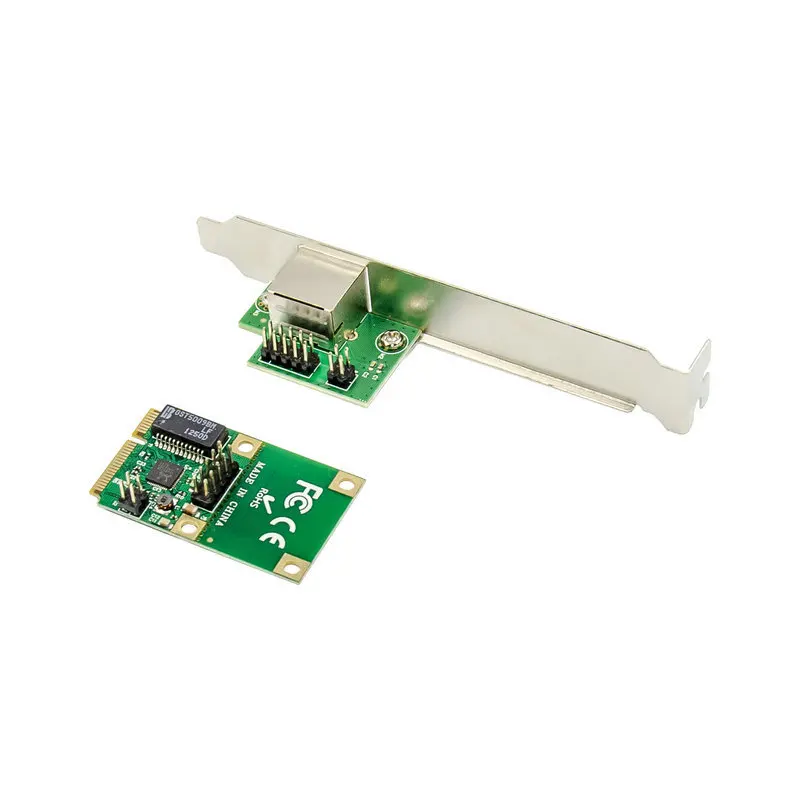 Mini tarjeta PCI-E Gigabit Ethernet Mini PCIe 1000M RJ45 LAN RTL8111F compatible con AiKuai