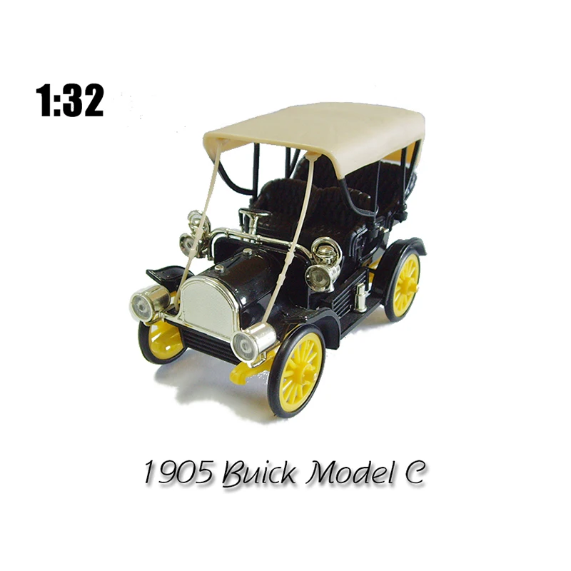 Buick-modelo de coche clásico de aleación fundida para adultos, 1/32, 1905, Colección, exhibición estática, regalo de recuerdo, juguetes para niños