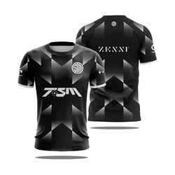 2024 New TSM Esports Team Uniform T-shirt PUBG CS GO Games Contest Jersey T Shirt Breathable Quick Dry Men Boy Training Clothing