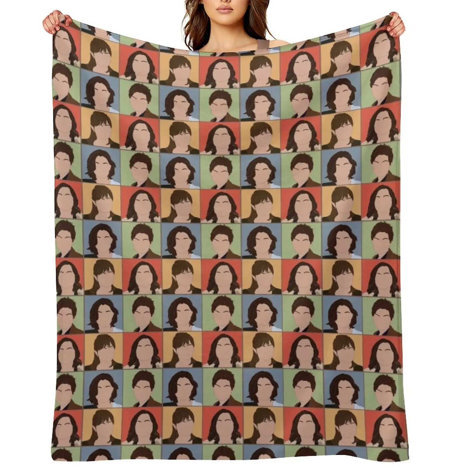 

Olivia Benson Pattern SVU Throw Blanket Retros blankets ands Plush decorative Blankets