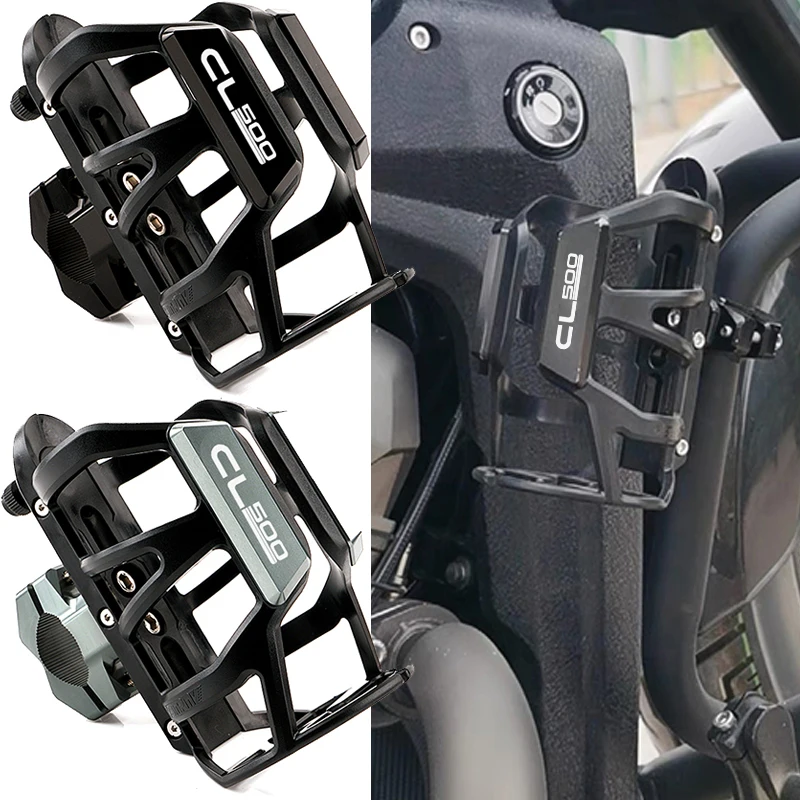 

For HONDA CL250 CL300 CL500 CL 300 250 500 cl500 Accessorie Motorbike Beverage Water Bottle Drink Cup Holder