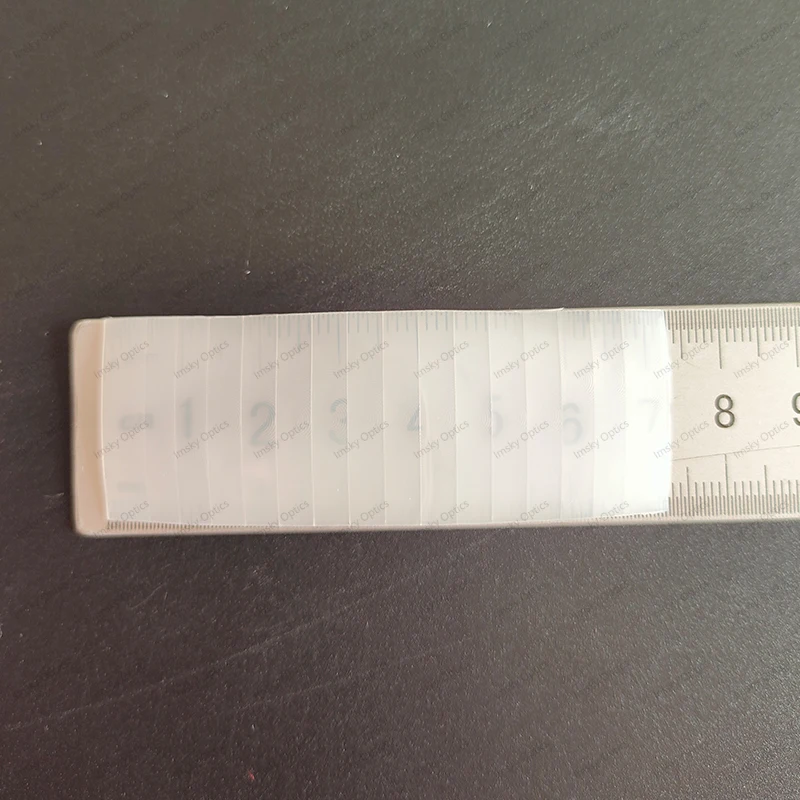 73.8X26.2mm Optical PIR HDPE Human Body Infrared Sensor Fresnel Lens PIR Lens 16m Sensing Distance Focal Length 25mm