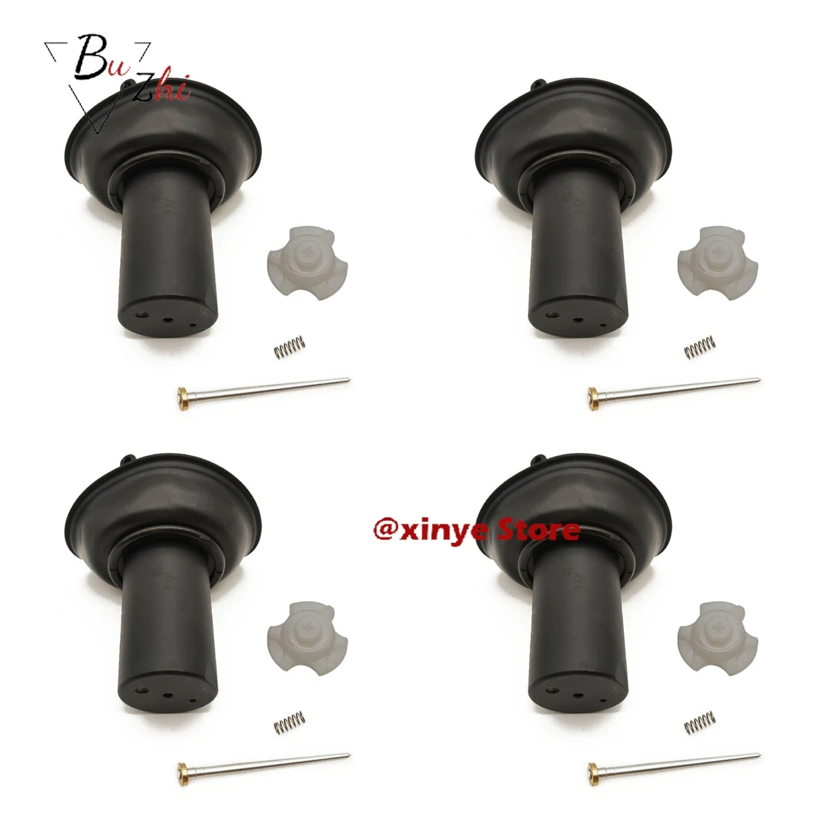 Conjunto de émbolo de diafragma de vacío de carburador Keihin para motocicleta (aguja de chorro confeccionada) para Honda VLX400 VLX 400 Steed 400CC